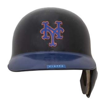 1998 Mike Piazza Game Used New York Mets Batting Helmet (J.T. Sports)